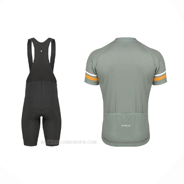 2021 Ropa Ciclismo De Marchi Verde Azul Mangas Corta y Culotte Corto